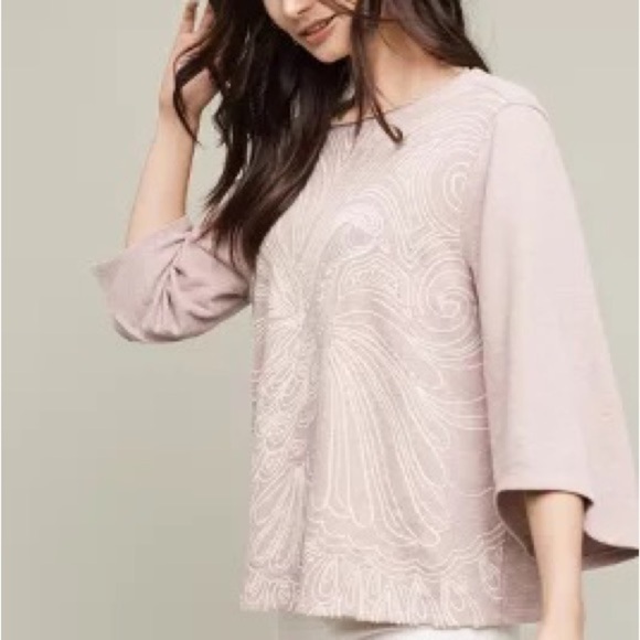 Anthropologie Akemi+Kin XS Onora Kimono Sweatshirt - Picture 1 of 8
